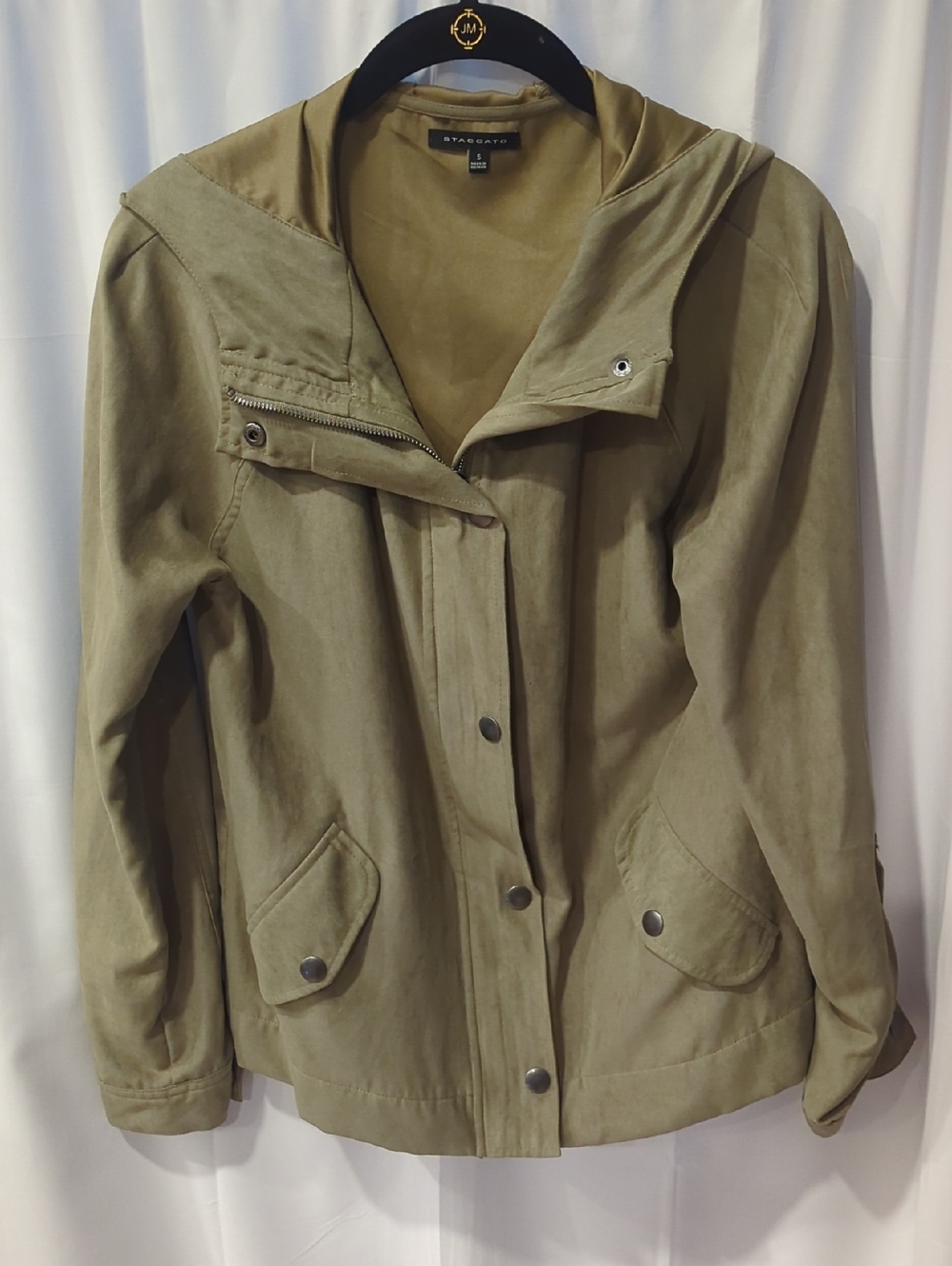 Staccato Olive Green Utility Jacket Size Small